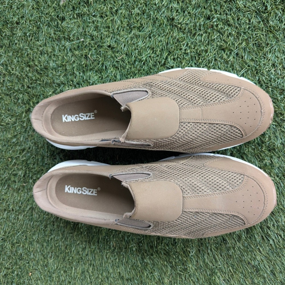 KingSize Water UPD LS Slide Mens 14EW Light Brown Mesh Backless Slip On Sneaker - Picture 3 of 8